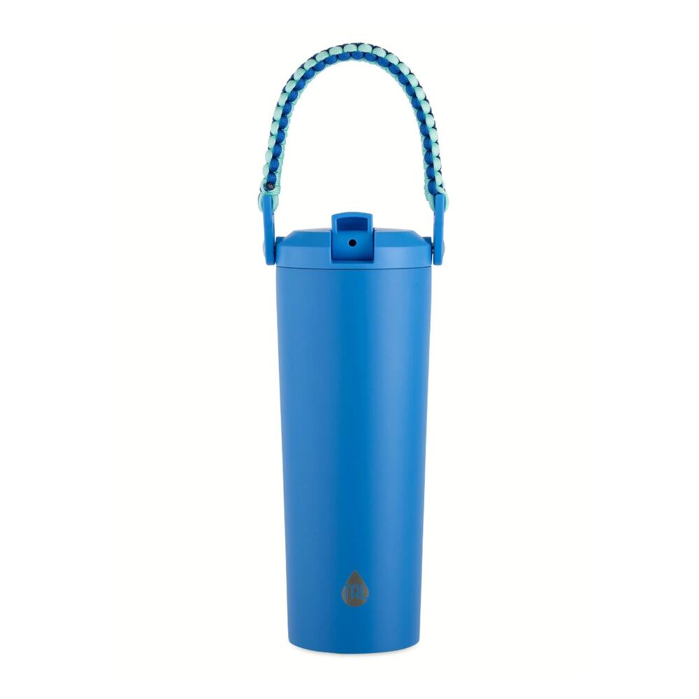 TAL 24oz Stainless Steel Hudson Paracord Handle Water Bottle, Blue